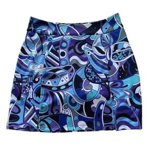 KEVAN HALL SPORT Abstract Mini Skourt Size 2